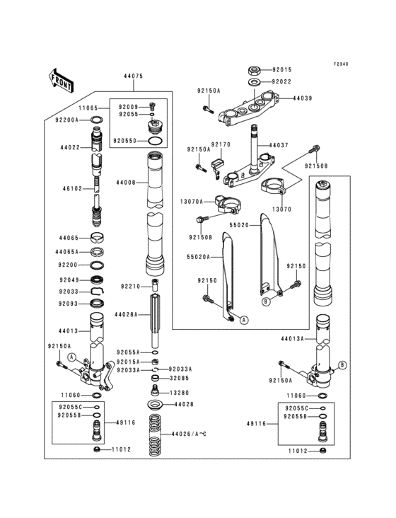 Front fork(1/2)