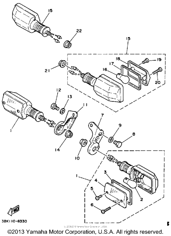 DT50L Поворотники