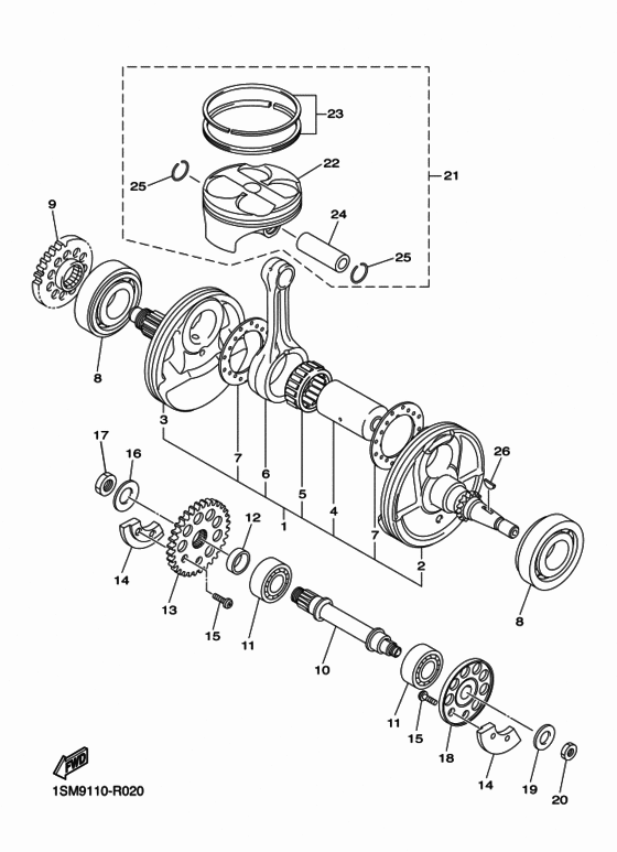 Crankshaft & piston