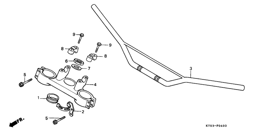Handle pipe/top bridge