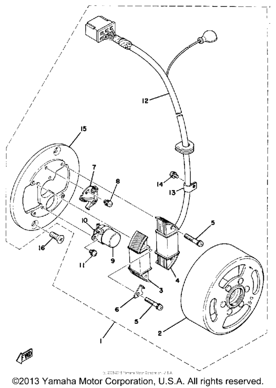 Flywheel magneto