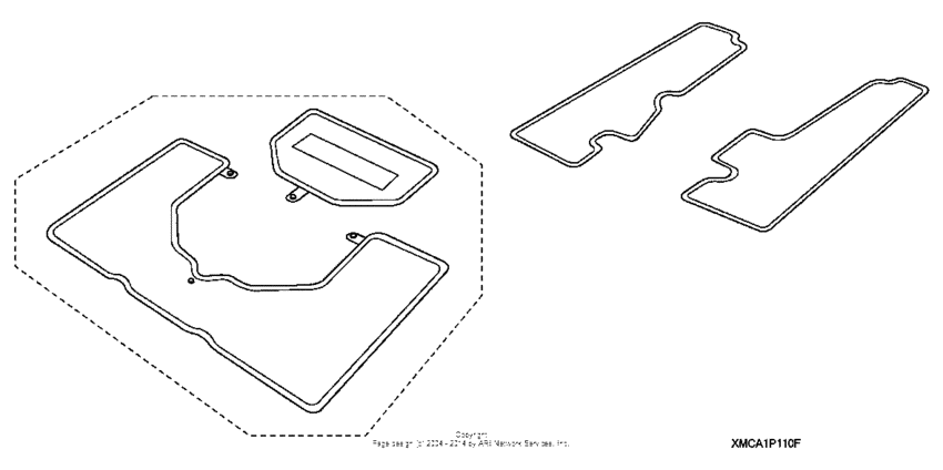 GL1800 (ABS) Deluxe saddlebag trunk mat set (2)