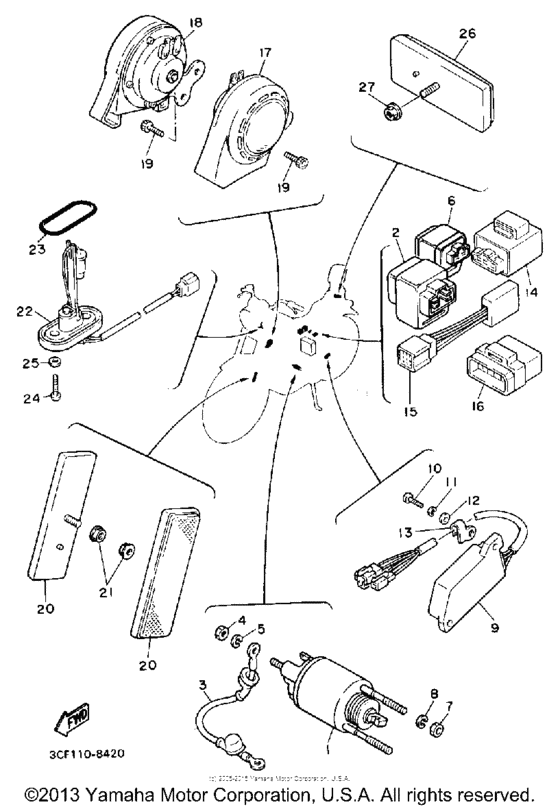 XV1100AC Электрика