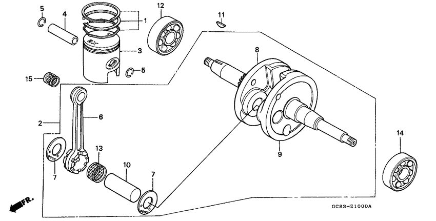Crankshaft/piston
