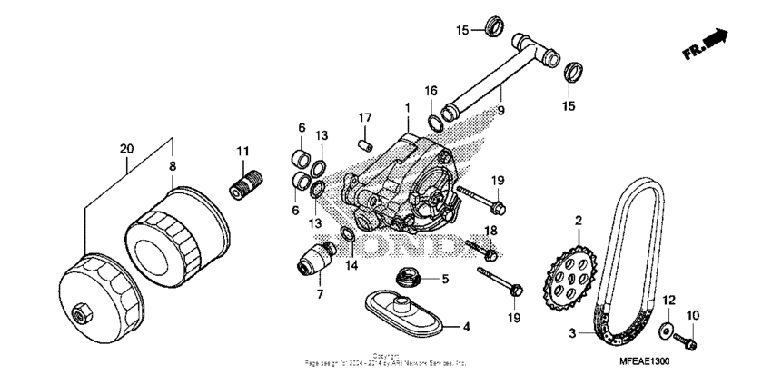 VT750C2B Масляный насос