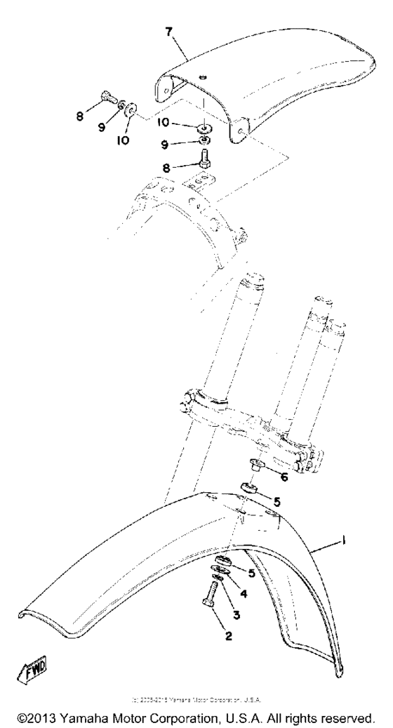 Front fender - rear fender