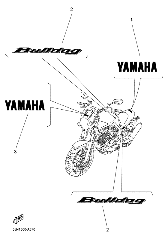 BT1100 Graphic & emblem