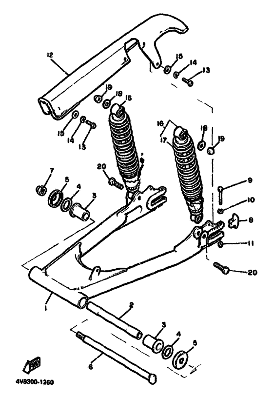 Rear arm. suspension