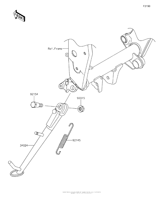 ZR800 Подножка