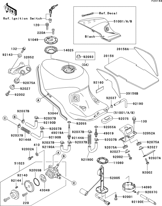 Fuel tank(1/2)(zx1100-d2)