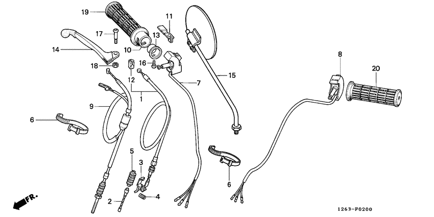 Handle lever/switch/ cable