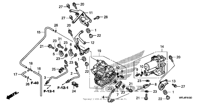 Rear power unit + rear valve unit