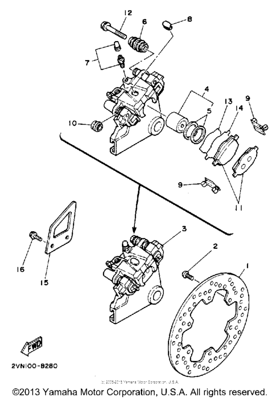  Задний суппорт