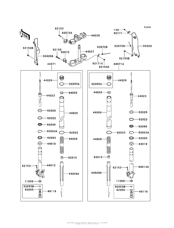  Передняя вилка