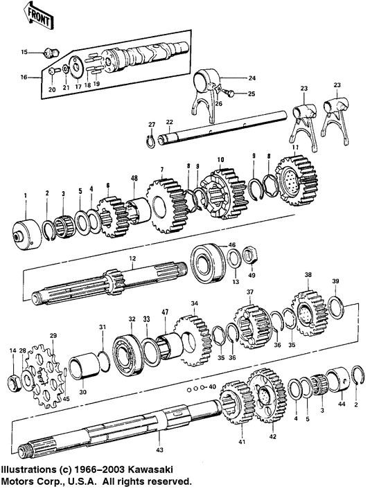 Transmission/change drum