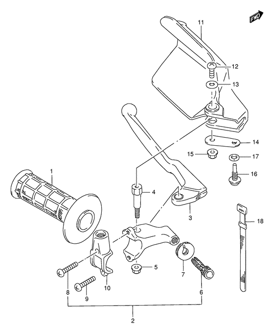 Lh handlebar