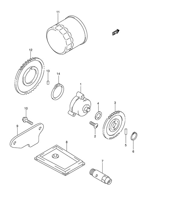 DL650 Маслонасос