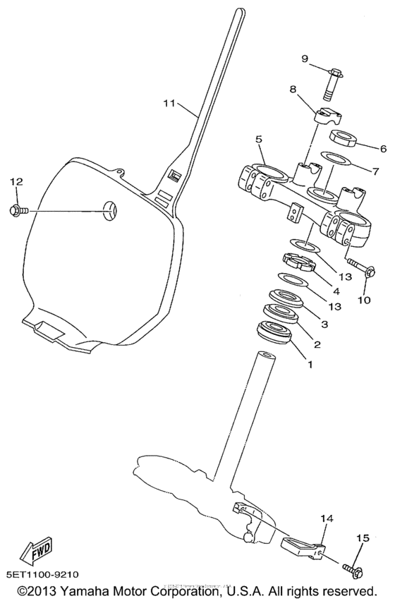 YZ125L1 Управление
