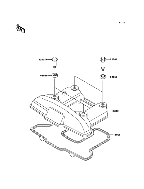 KL650 Крышка головки цилиндров