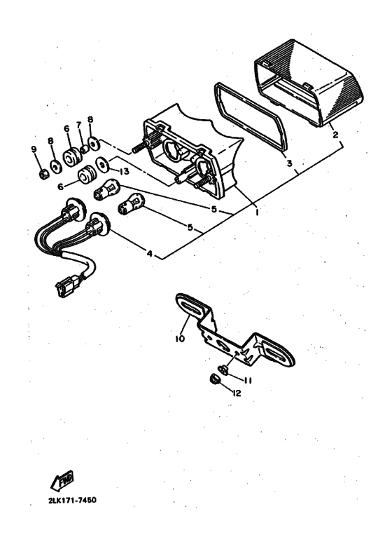 FZR1000 FZR1000U Taillight unit ass`y