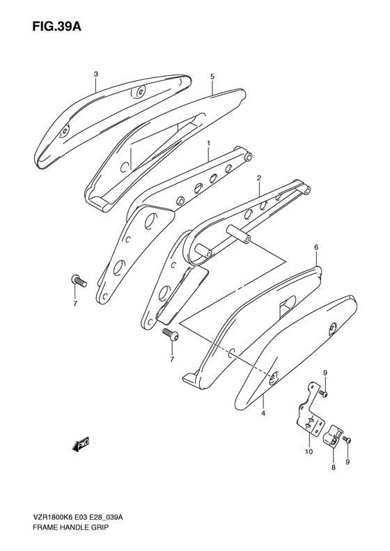 VZR1800 Frame handle grip