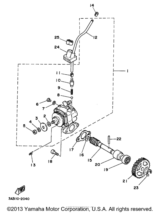 RT100K Масляный насос