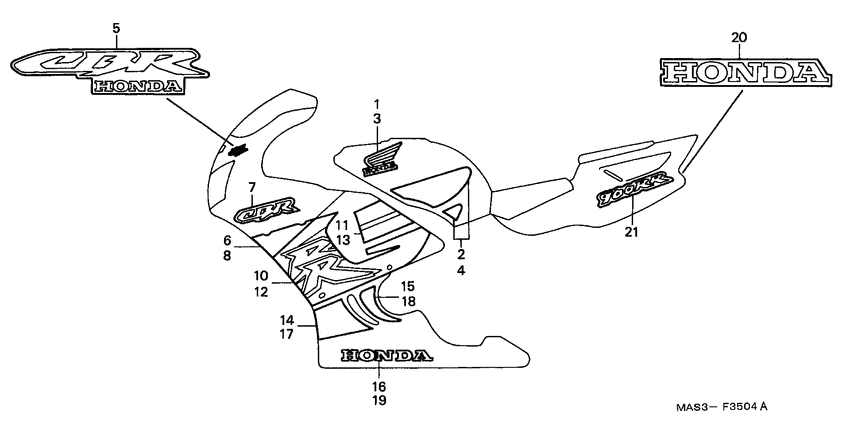 CBR900RR Stripe / mark