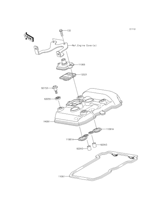 ER250 Крышка головки цилиндров