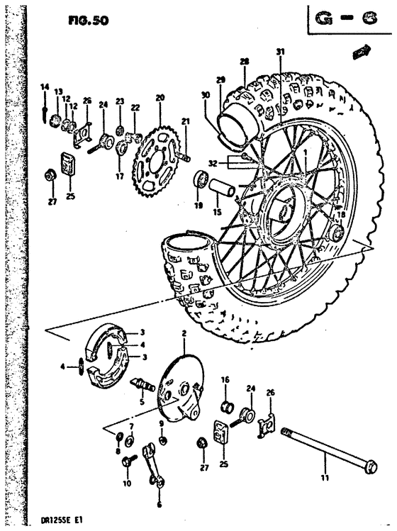 Rear wheel complete assy
