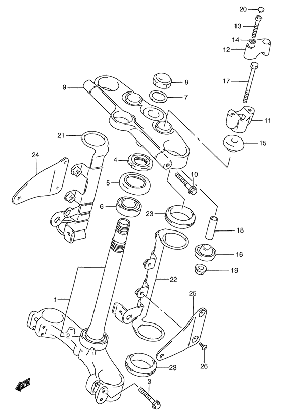 GSF1200 Траверса нижняя