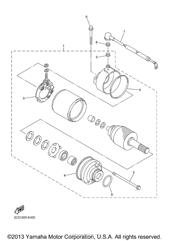 FZ6RBW Стартер