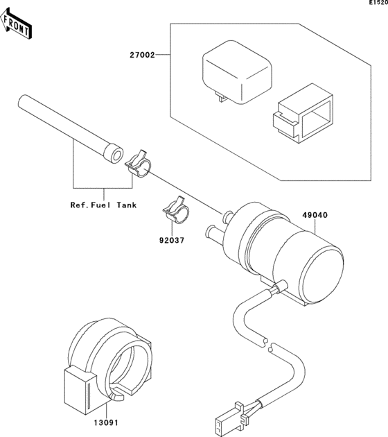 ZX400 Топливный насос