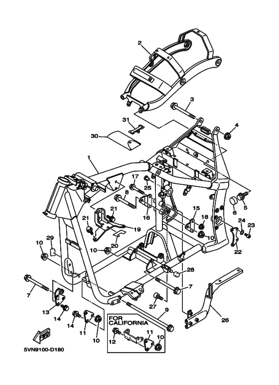 XV1700A XV17AT Frame comp