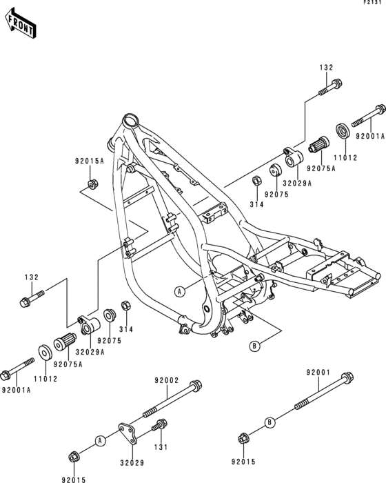 ZR750 Frame fitting