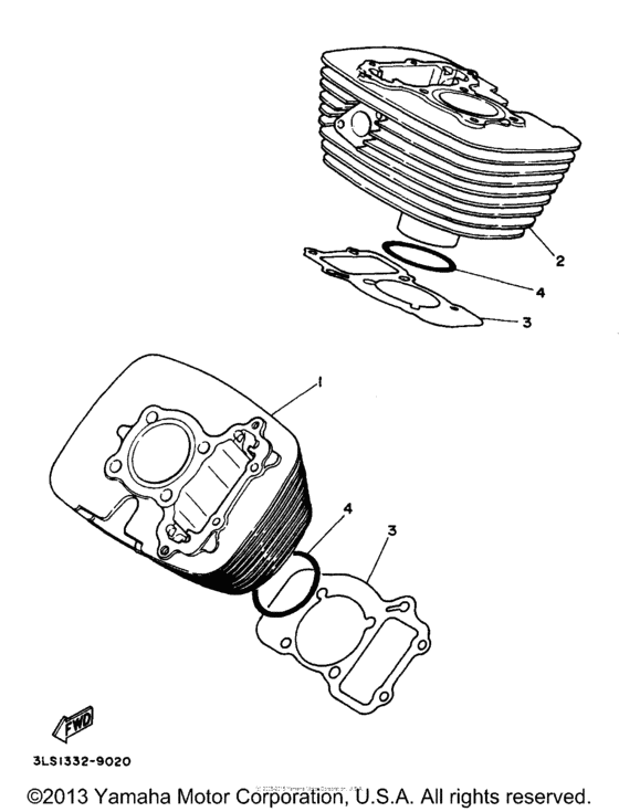 XV250 Цилиндры
