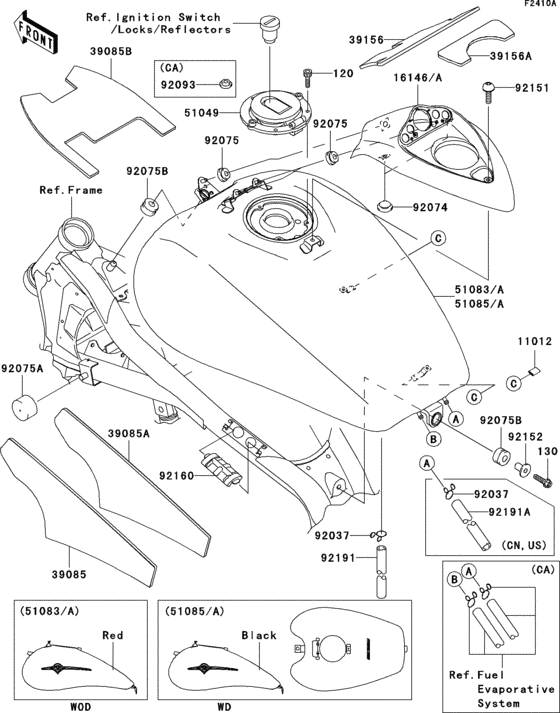 Fuel tank(1/5)(b8f/b8fa)