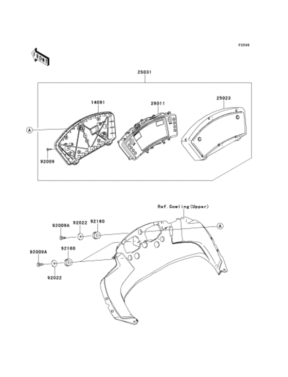 EX400 Спидометр