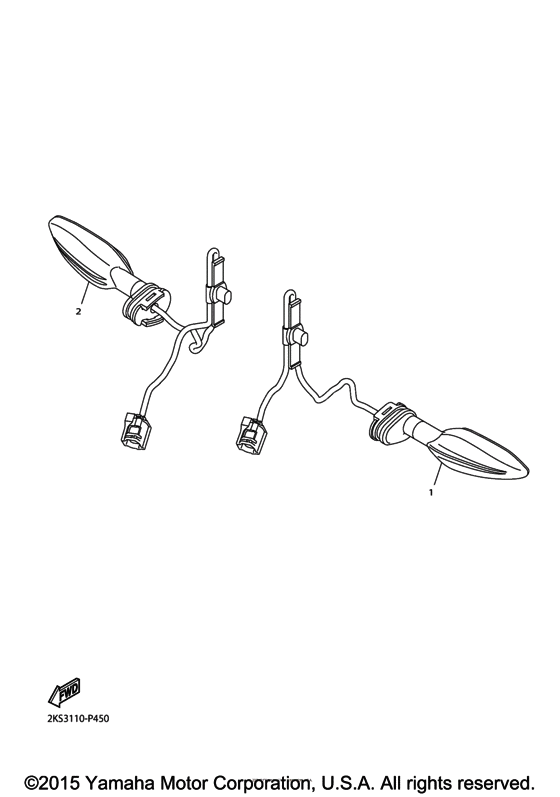 YZF-R1M Поворотники