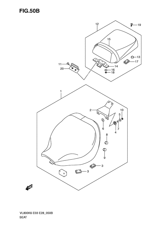 VL800 Пружина