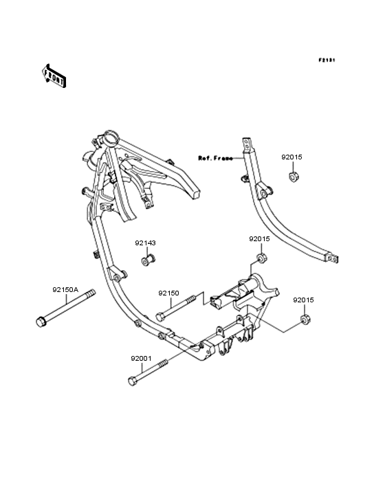 EX400 Рама ,крепежные детали
