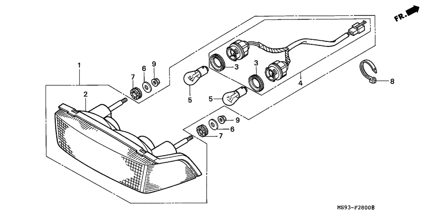 Taillight unit ass`y