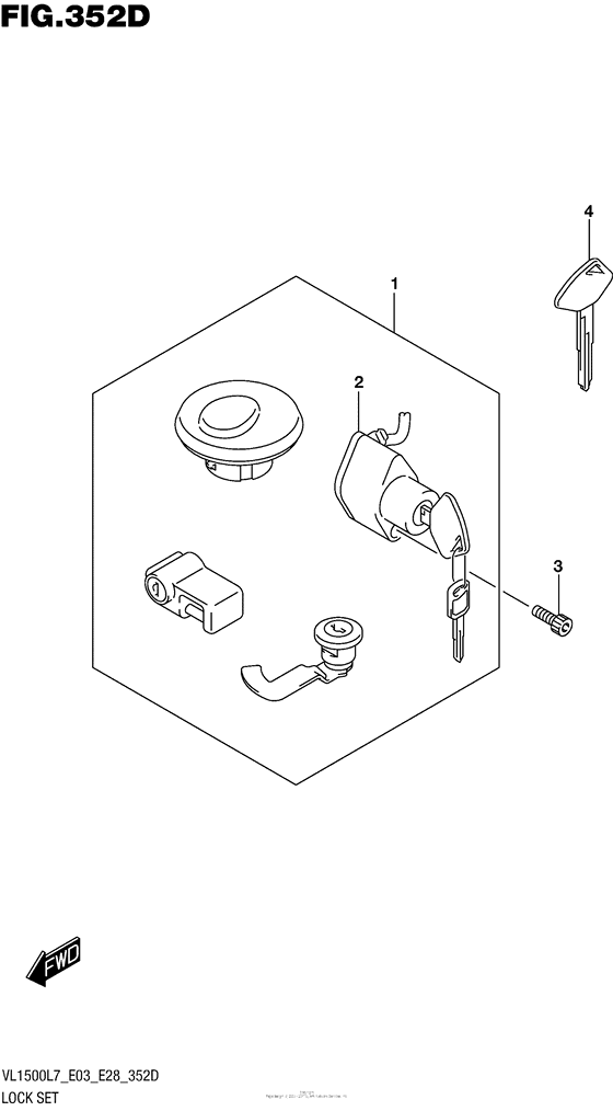 Lock Set (Vl1500Btl7 E28)