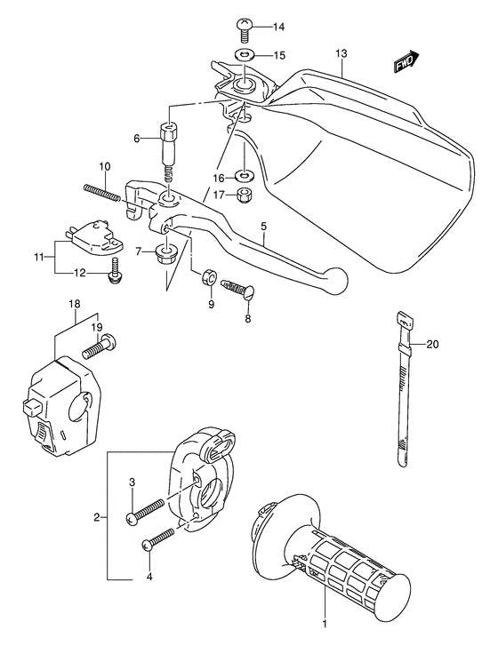Right handle switch
