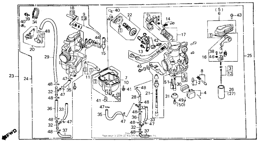 Ac carburetor 86-87