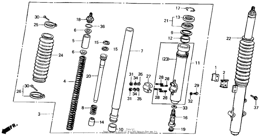 Front fork 84-85