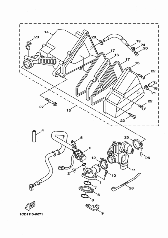 YW50FX Впускная система