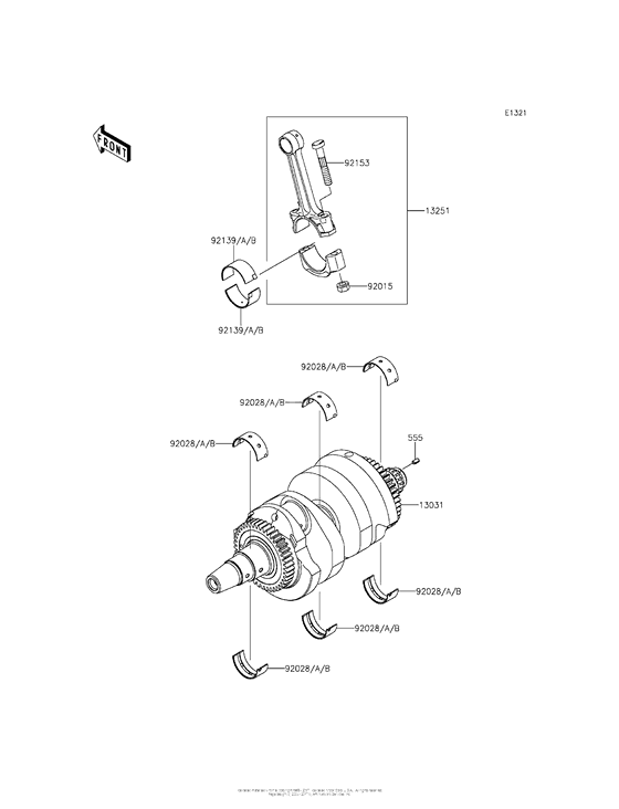 ER650 Коленвал