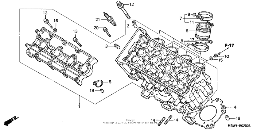 Cylinder head ('99-'00)