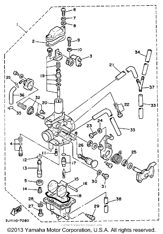 TW200W Карбюратор