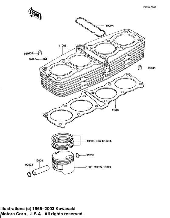 Cylinder/pistons